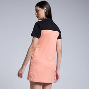 Peach Block Shift Dress