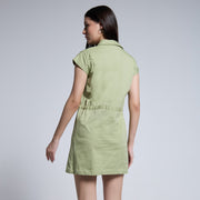 Lazy Utility Shirt Dress